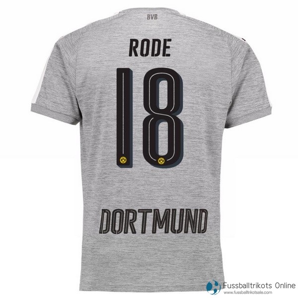 Borussia Dortmund Trikot Ausweich Rode 2017-18 Fussballtrikots Günstig